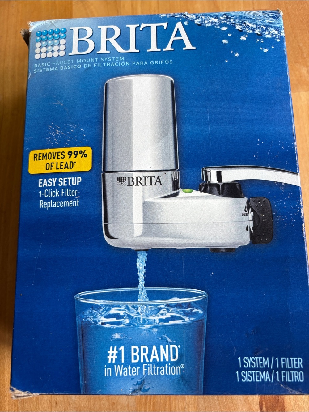 Packaging of Brita Faucet Filter